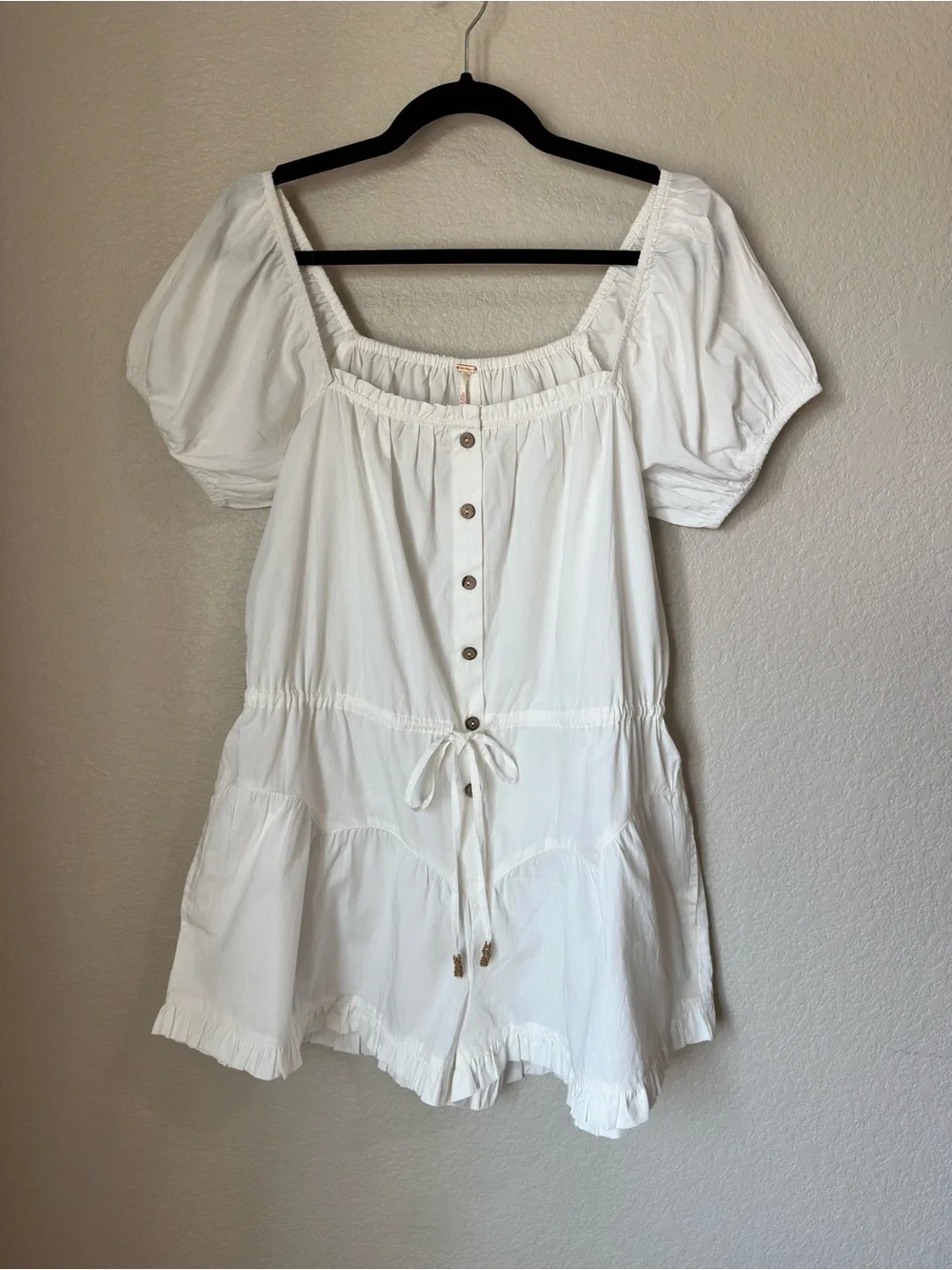 free people a sight for sore eyes ruffle short romper